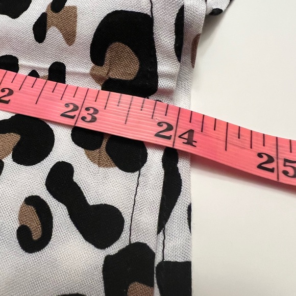 Loralette women’s animal print blouse NWT size 3XL ruffled sleeve tie bow back - Picture 7 of 8